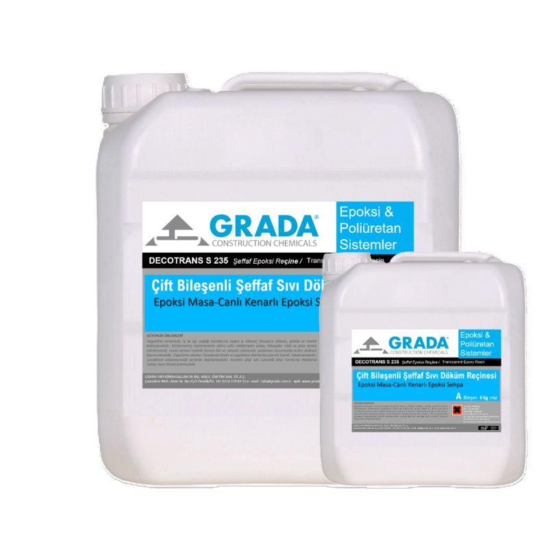 Epoksi Şeffaf Reçine DECOTRANS S 235